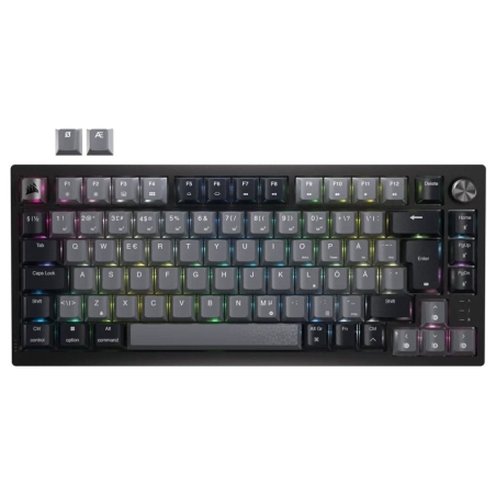 Corsair Keyboard | K65 PLUS | Mechanical Gaming Keyboard | Wireless | Nordic | CORSAIR MLX Red | Black