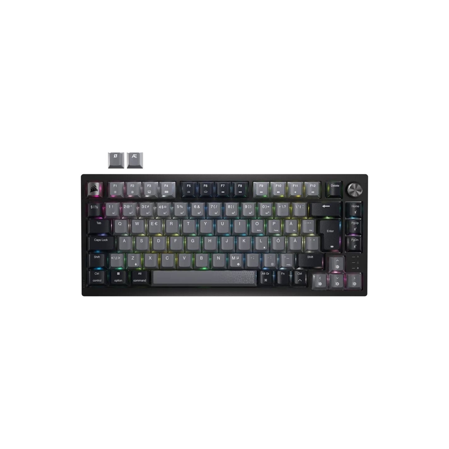 Corsair Keyboard | K65 PLUS | Mechanical Gaming Keyboard | Wireless | Nordic | CORSAIR MLX Red | Black