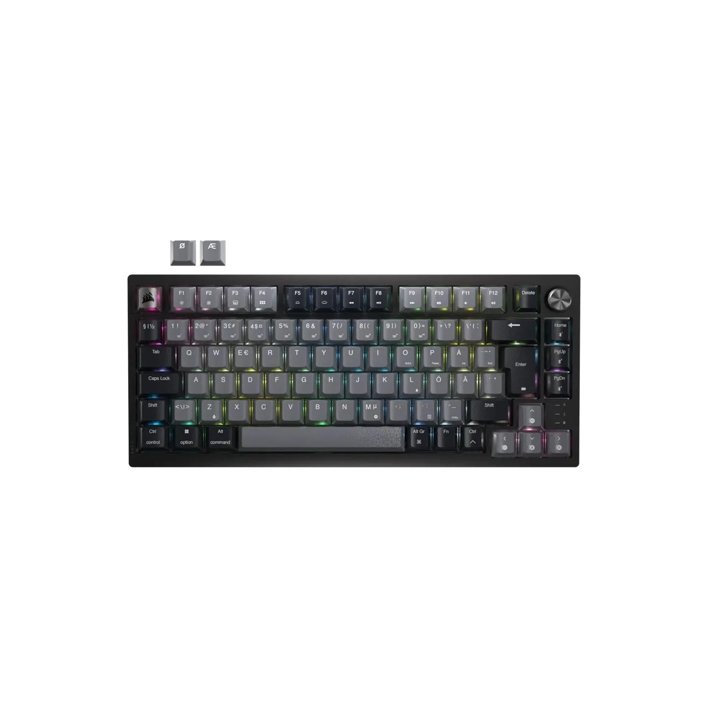 Corsair Keyboard | K65 PLUS | Mechanical Gaming Keyboard | Wireless | Nordic | CORSAIR MLX Red | Black