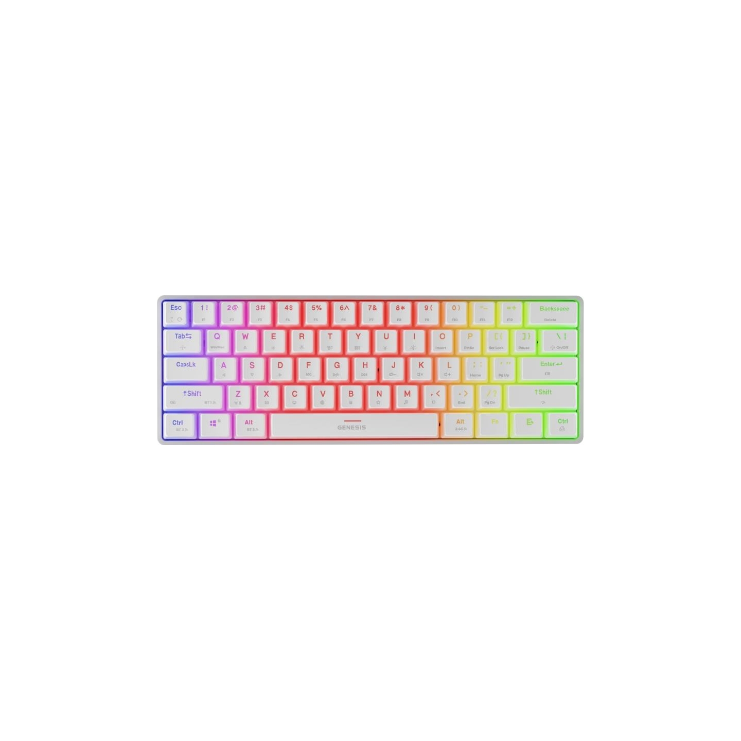 Genesis | THOR 660 G2 | Gaming Keyboard | Wireless/Wired | US | Linear | White | RGB