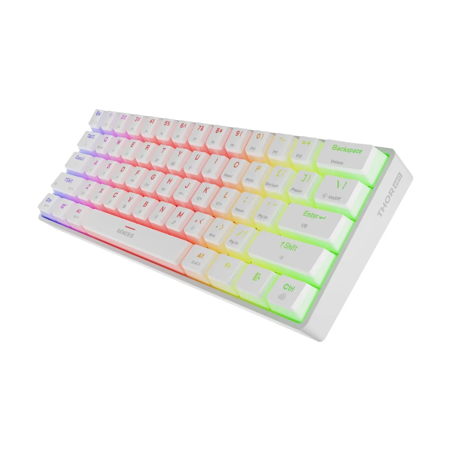 Genesis | THOR 660 G2 | Gaming Keyboard | Wireless/Wired | US | Linear | White | RGB