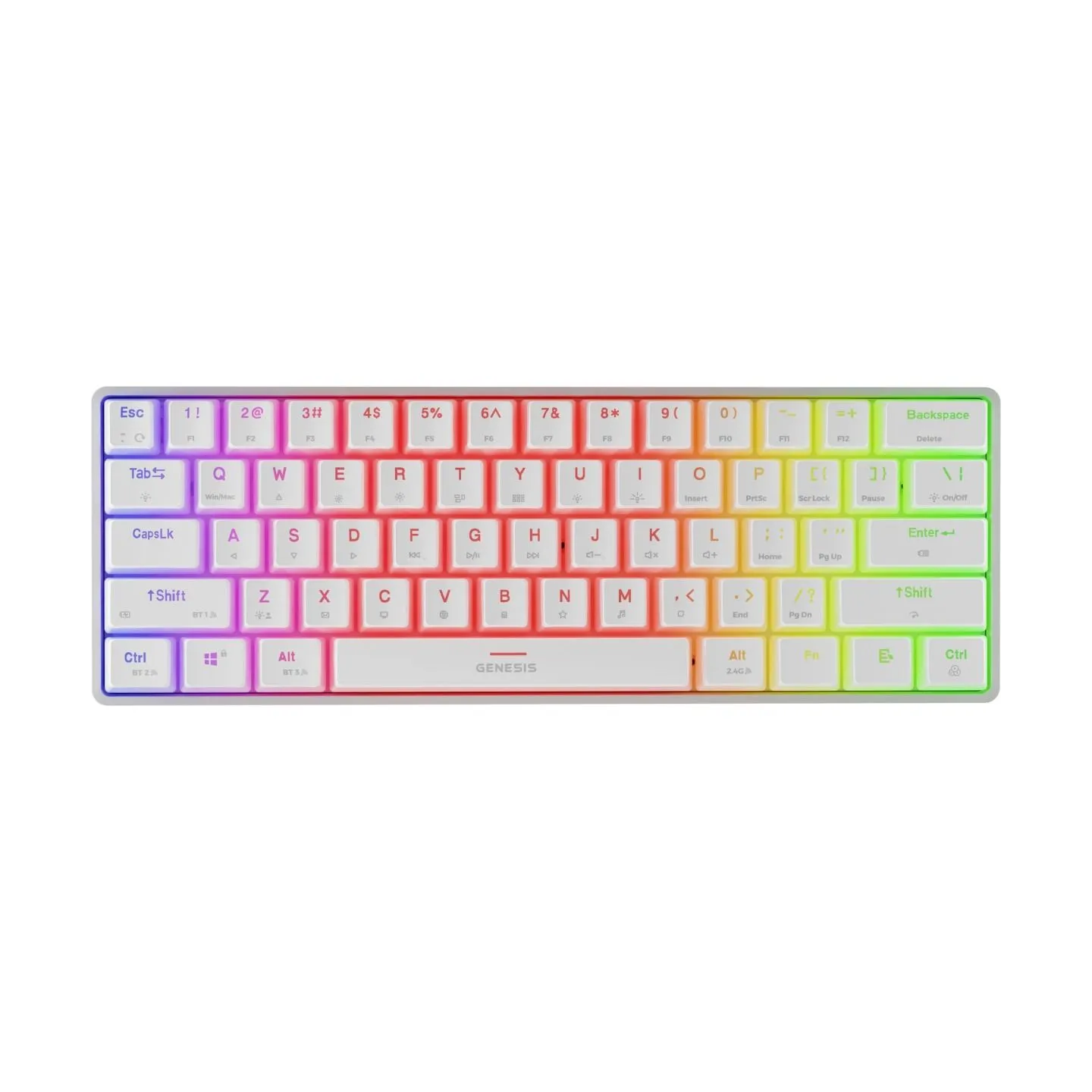 Genesis | THOR 660 G2 | Gaming Keyboard | Wireless/Wired | US | Linear | White | RGB