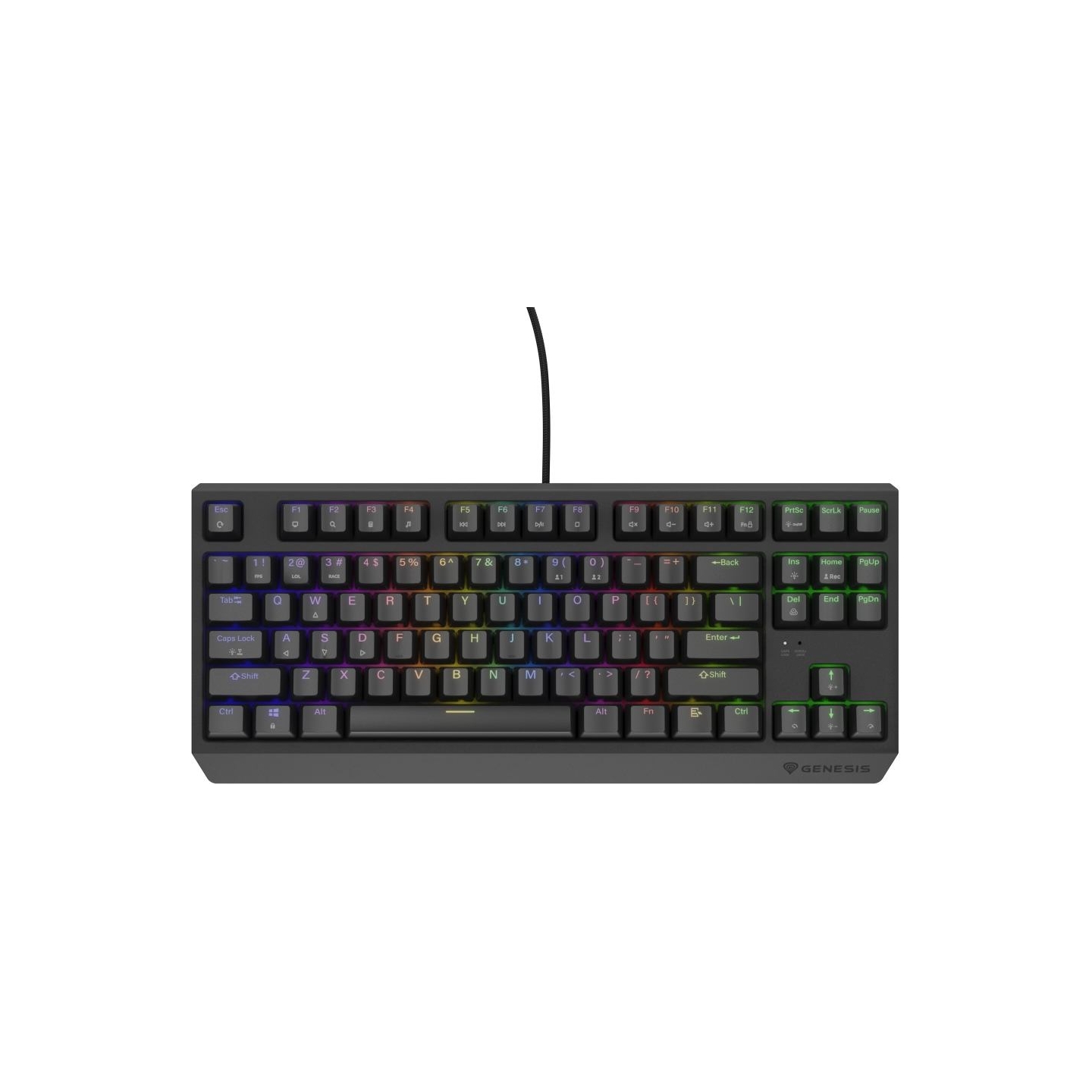 Genesis | THOR 230 TKL | Mechanical Gaming Keyboard | Wired | US | Linear | Black | RGB