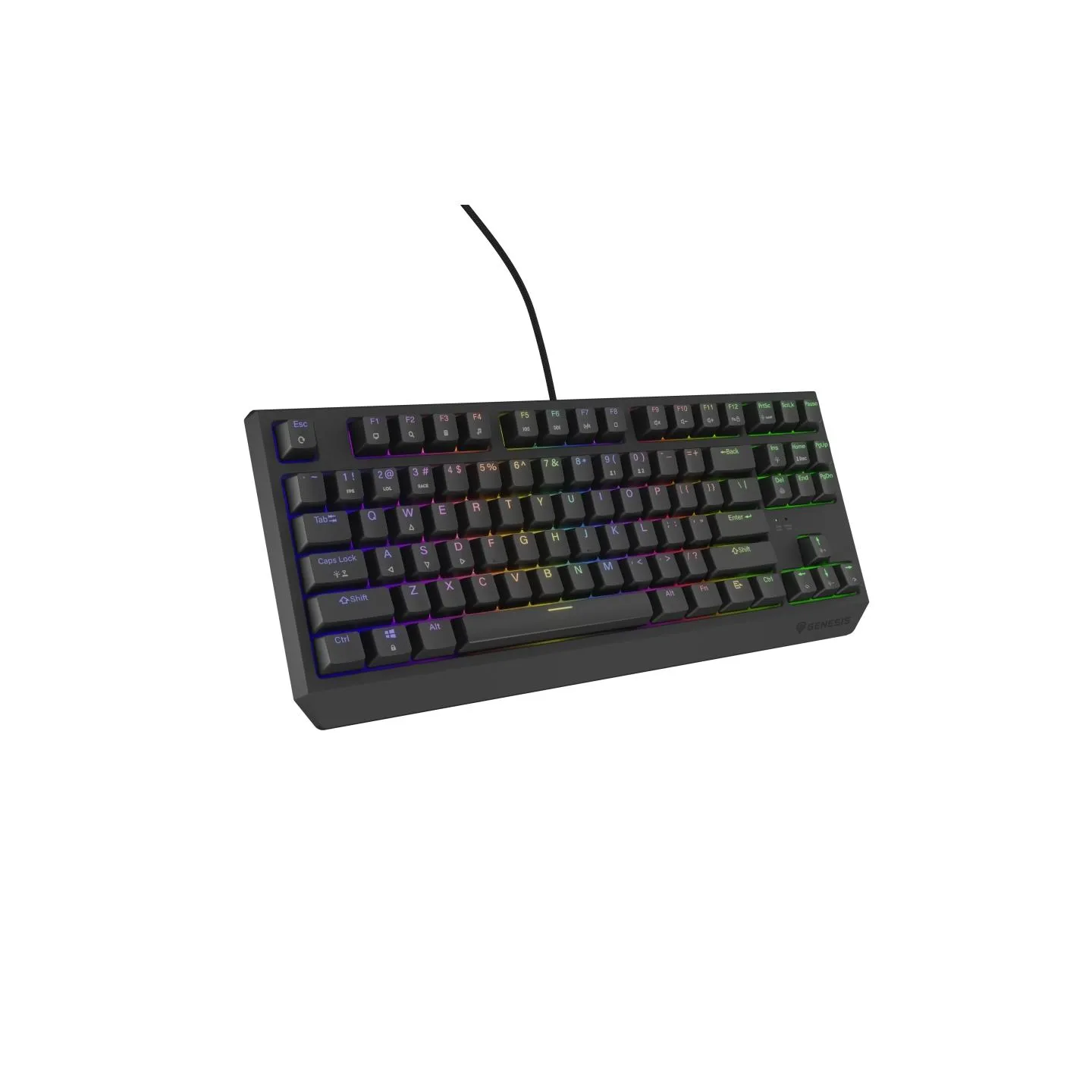 Genesis | THOR 230 TKL | Mechanical Gaming Keyboard | Wired | US | Linear | Black | RGB