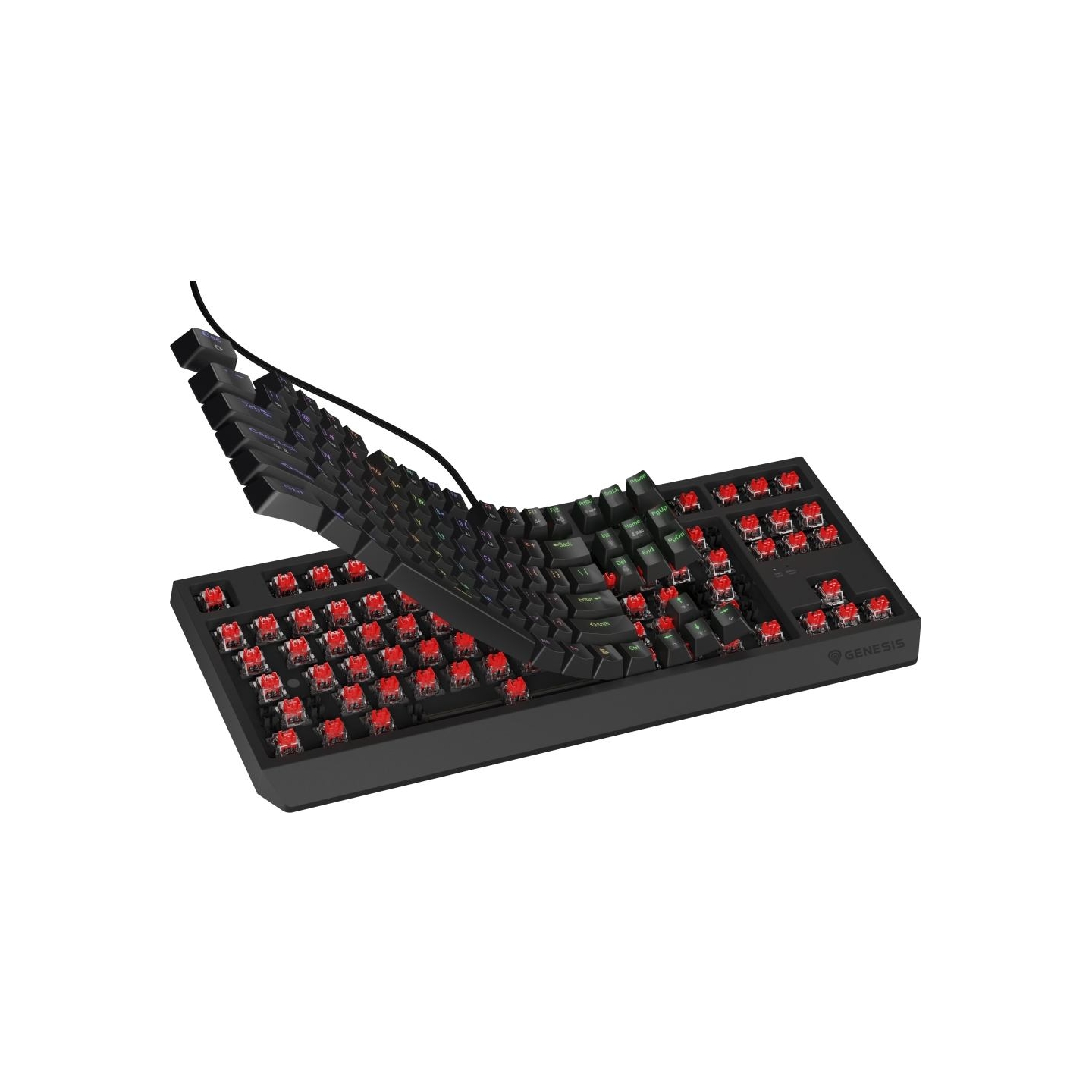 Genesis | THOR 230 TKL | Mechanical Gaming Keyboard | Wired | US | Linear | Black | RGB