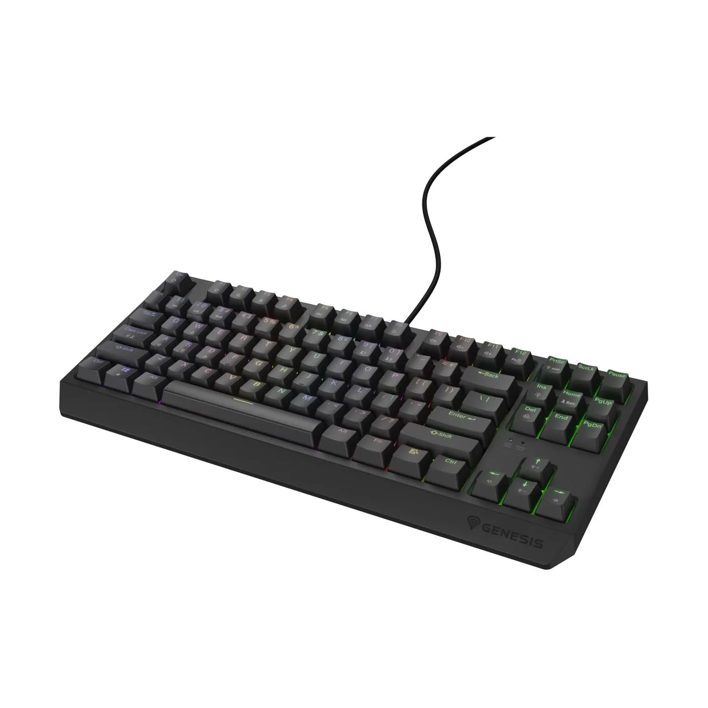Genesis | THOR 230 TKL | Mechanical Gaming Keyboard | Wired | US | Linear | Black | RGB