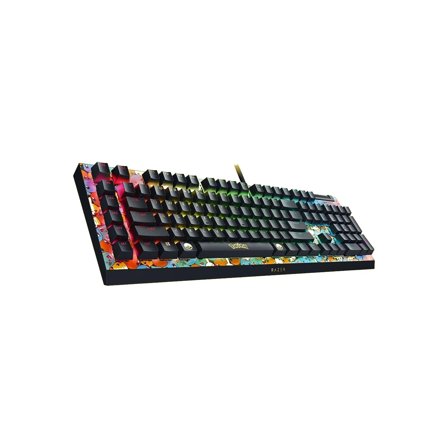 Razer | BlackWidow V4 X | Mechanical Gaming Keyboard | Wired | US | Green Mechanical Switches | Pokémon Edition | Chroma RGB
