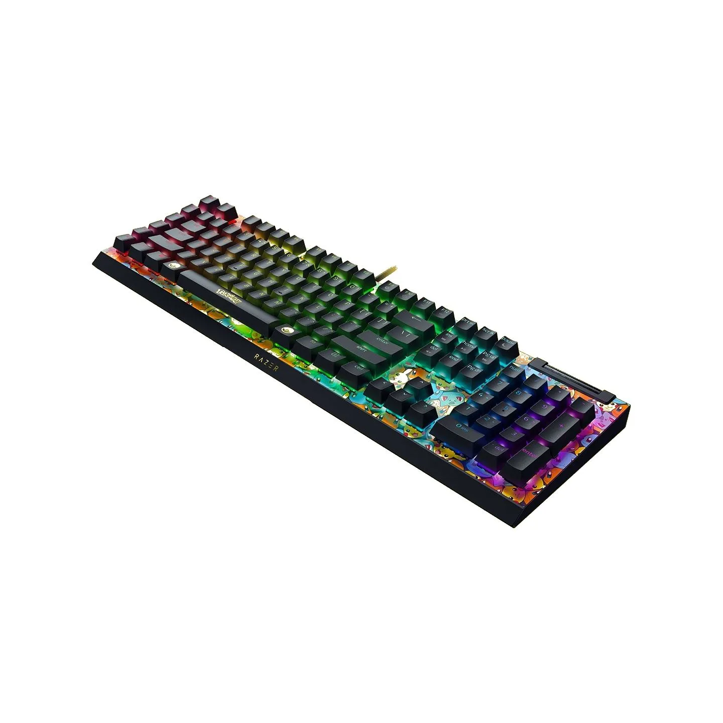 Razer | BlackWidow V4 X | Mechanical Gaming Keyboard | Wired | US | Green Mechanical Switches | Pokémon Edition | Chroma RGB