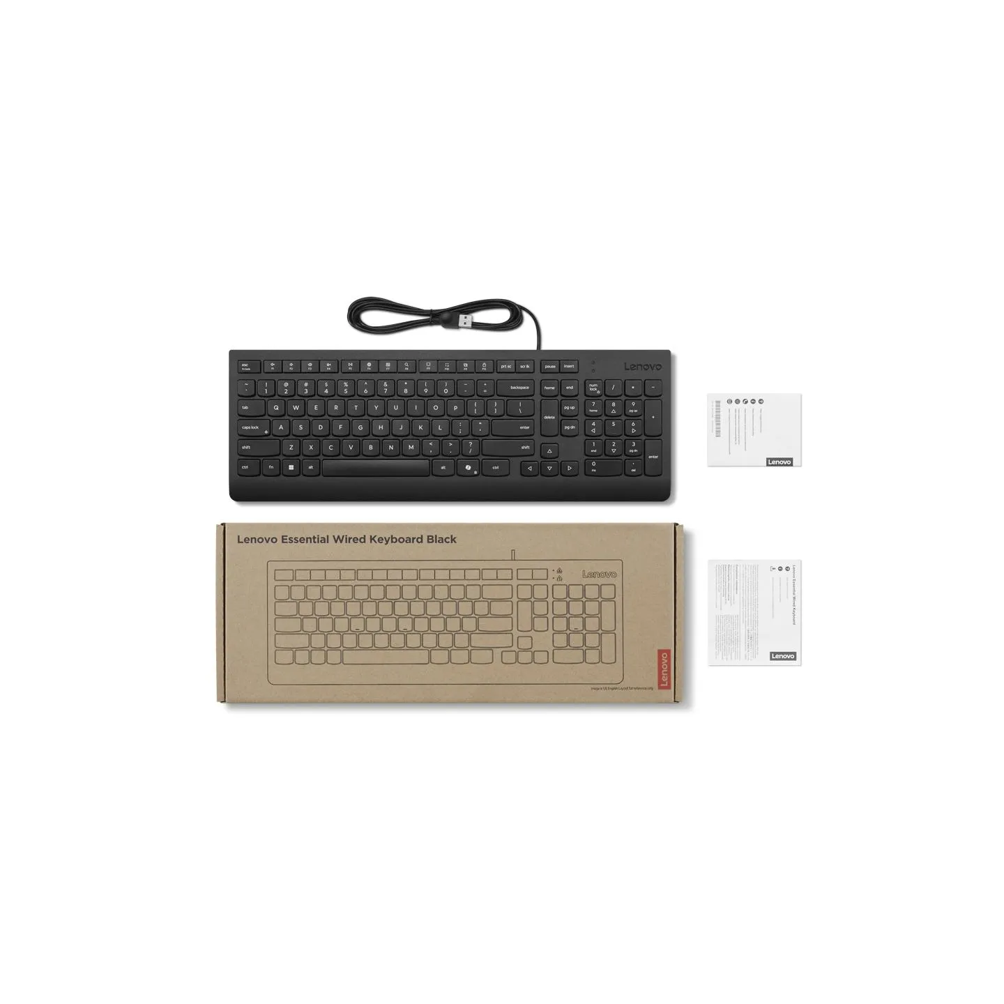 Lenovo ESSENTIAL WIRED KEYBOARD / WITH COPILOT BUTTON/ US ENGLISH