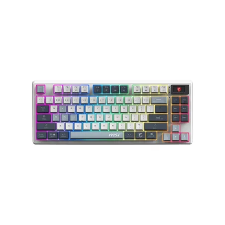 MSI FORGE GK600 TKL WIRELESS SKY | Gaming Keyboard | Wireless | Bluetooth | US | Mechanical Linear