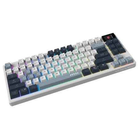 MSI FORGE GK600 TKL WIRELESS SKY | Gaming Keyboard | Wireless | Bluetooth | US | Mechanical Linear