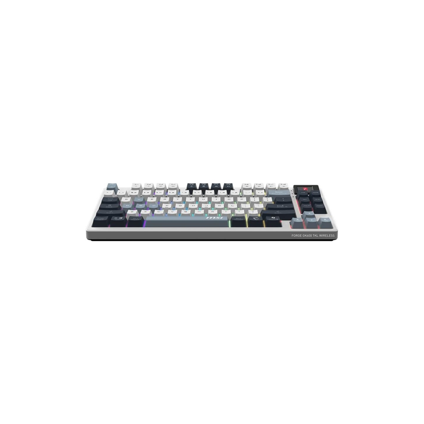 MSI FORGE GK600 TKL WIRELESS SKY | Gaming Keyboard | Wireless | Bluetooth | US | Mechanical Linear