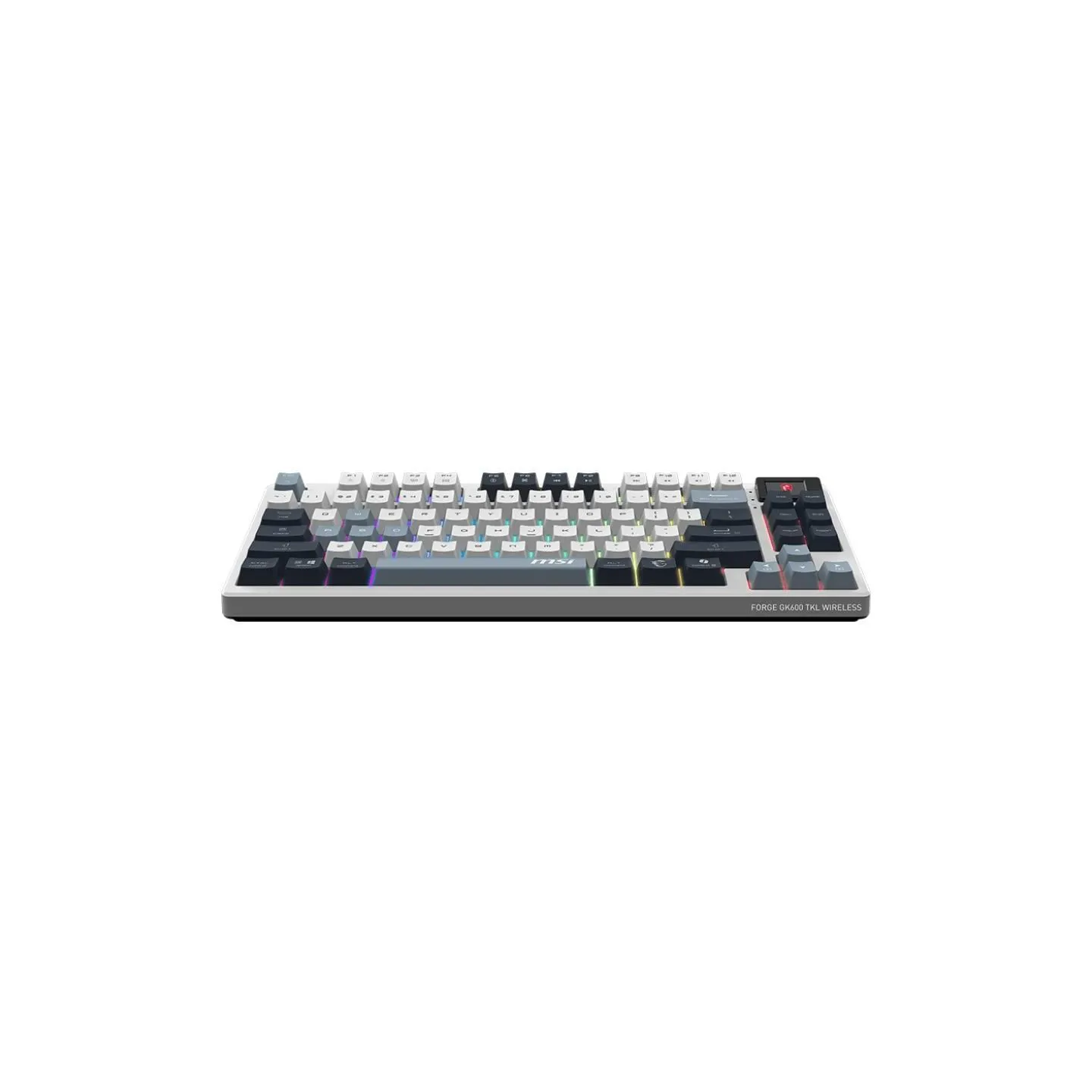 MSI FORGE GK600 TKL WIRELESS SKY | Gaming Keyboard | Wireless | Bluetooth | US | Mechanical Linear