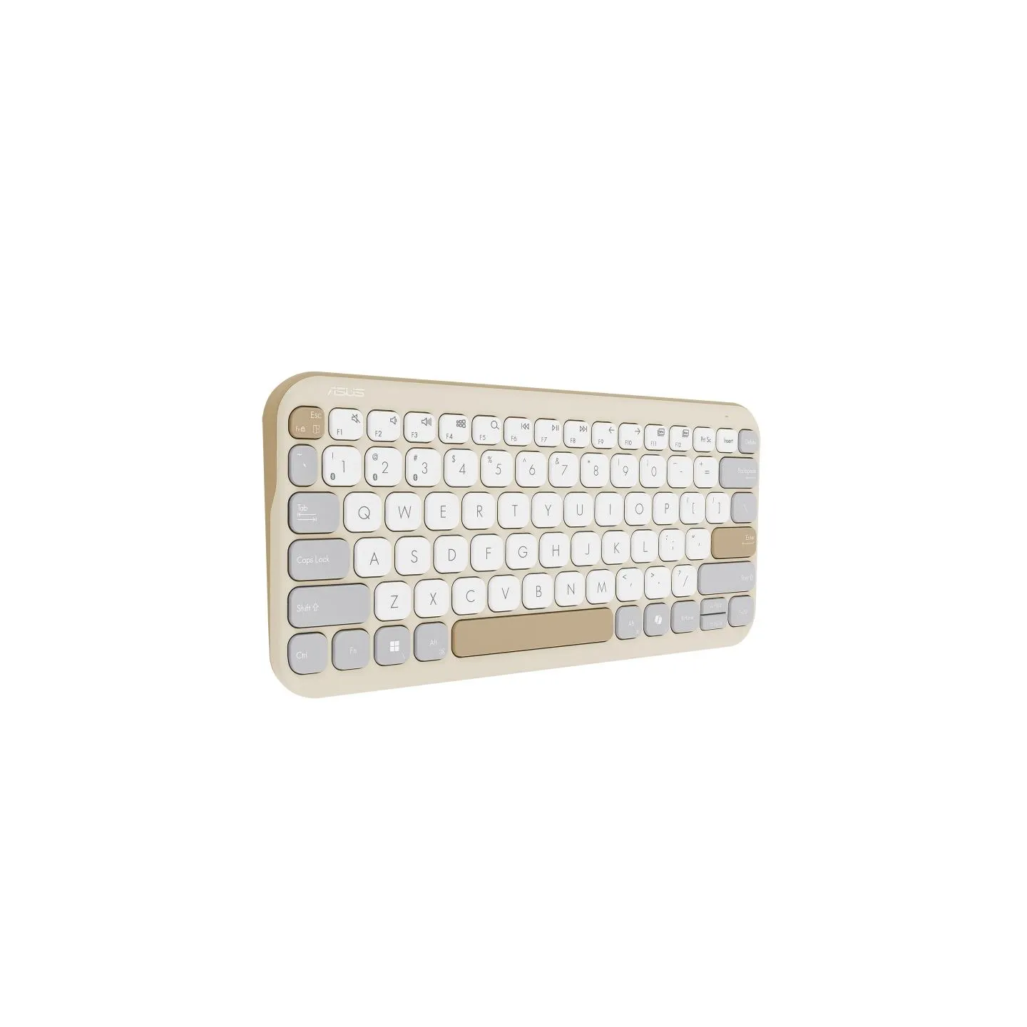 Asus Marshmallow KW100 | Keyboard | Wireless | US International | Oat Milk