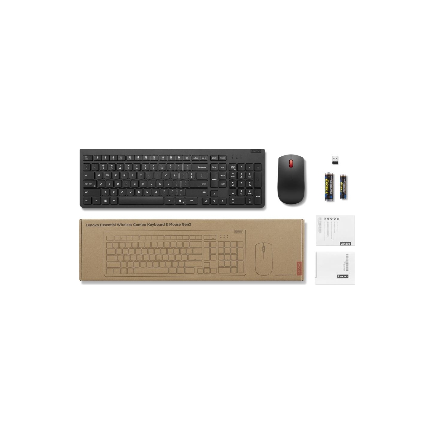 Lenovo ESSENTIAL WIRELESS COMBO KEYBOARD & MOUSE GEN2 LITHUANIAN AI