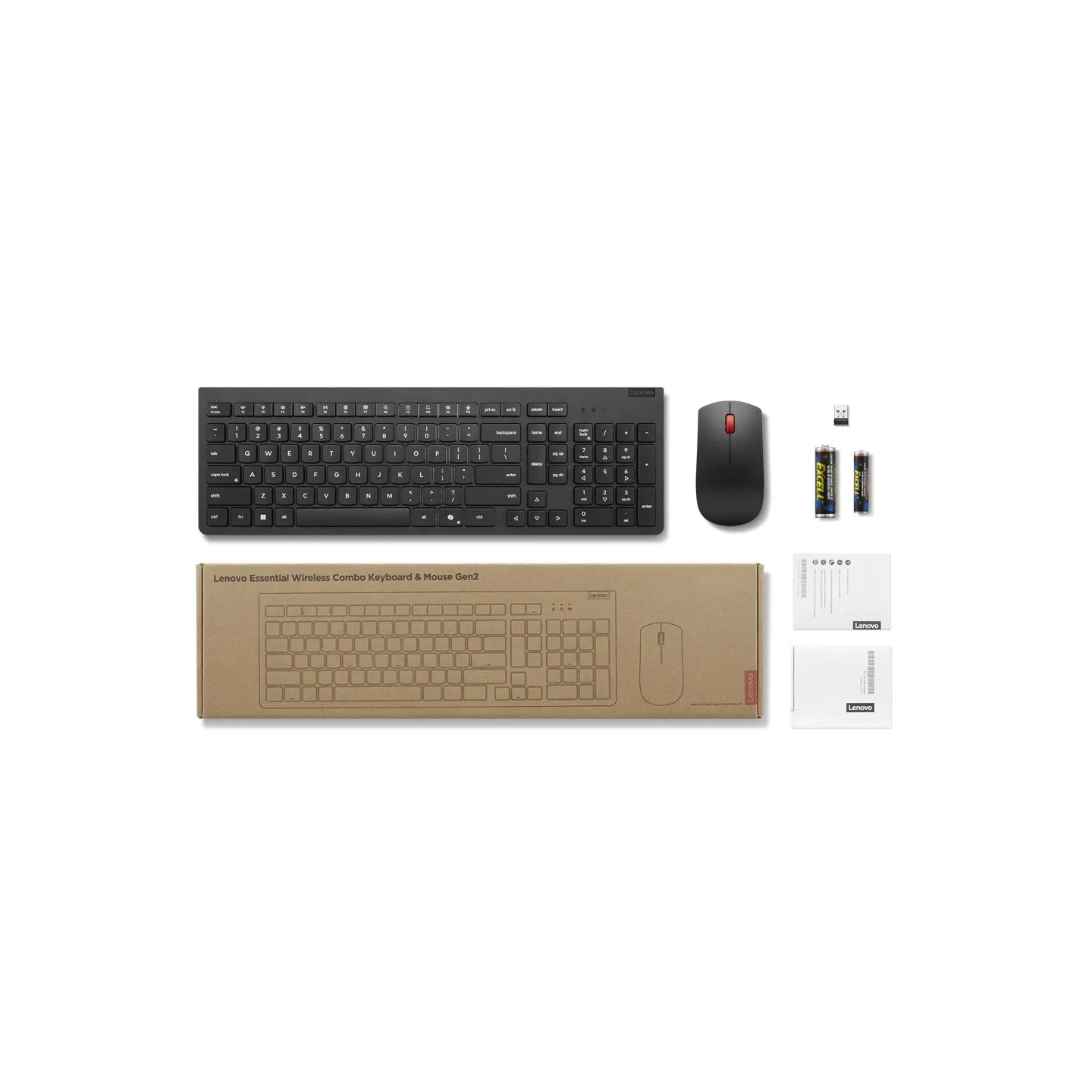 Lenovo ESSENTIAL WIRELESS COMBO KEYBOARD & MOUSE GEN2 LITHUANIAN AI
