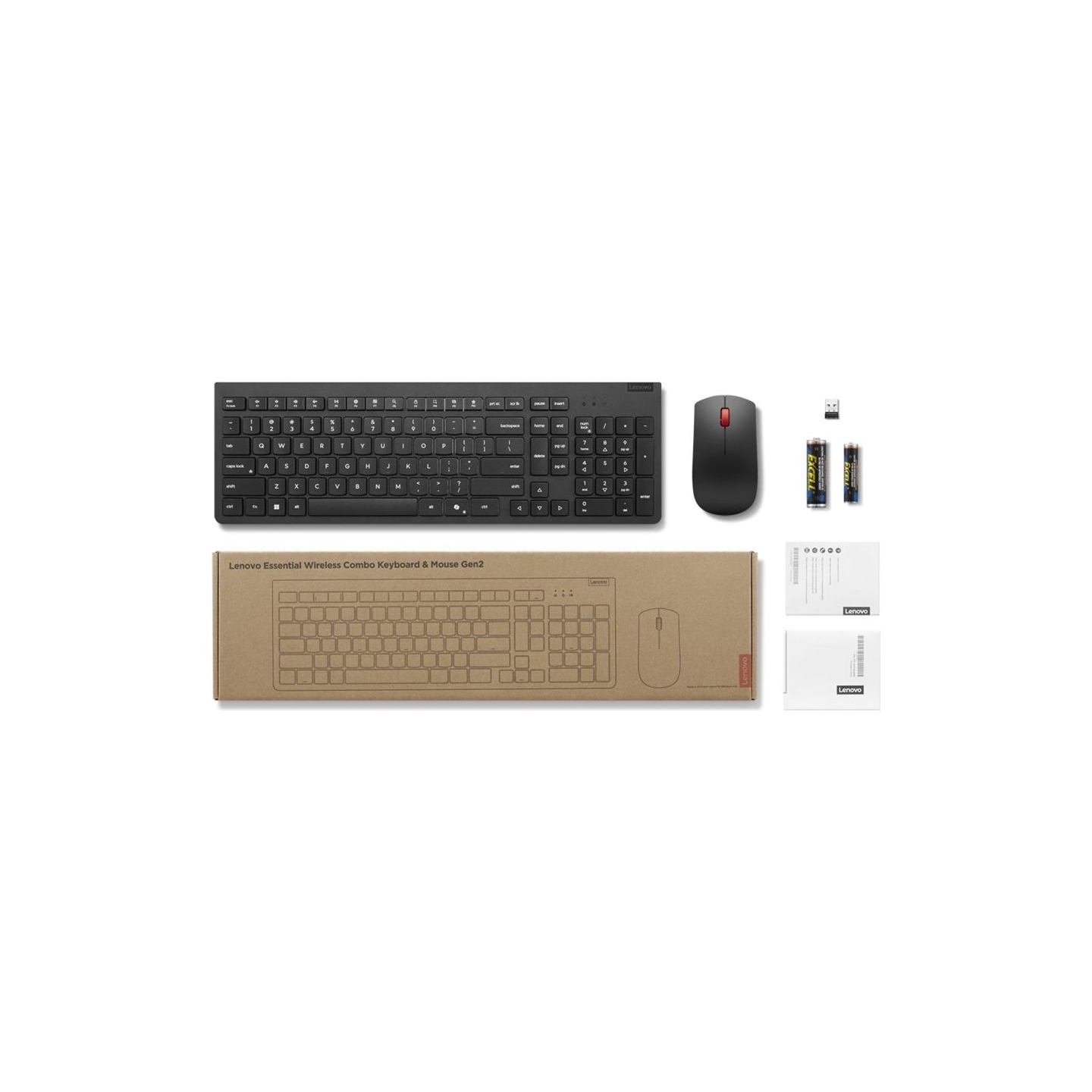 Lenovo ESSENTIAL WIRELESS COMBO KEYBOARD & MOUSE GEN2 LITHUANIAN AI