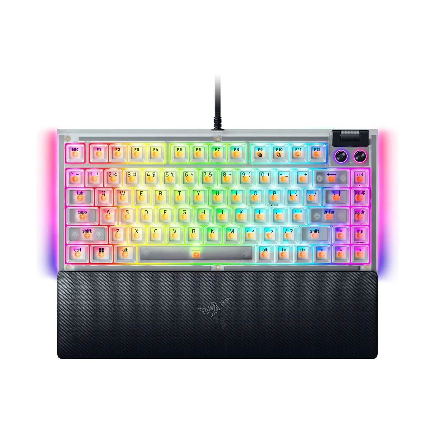 Razer Hot-swappable Mechanical Gaming Keyboard | BlackWidow V4 75% | Gaming Keyboard | Wired | US | Razer Mechanical Switches (T