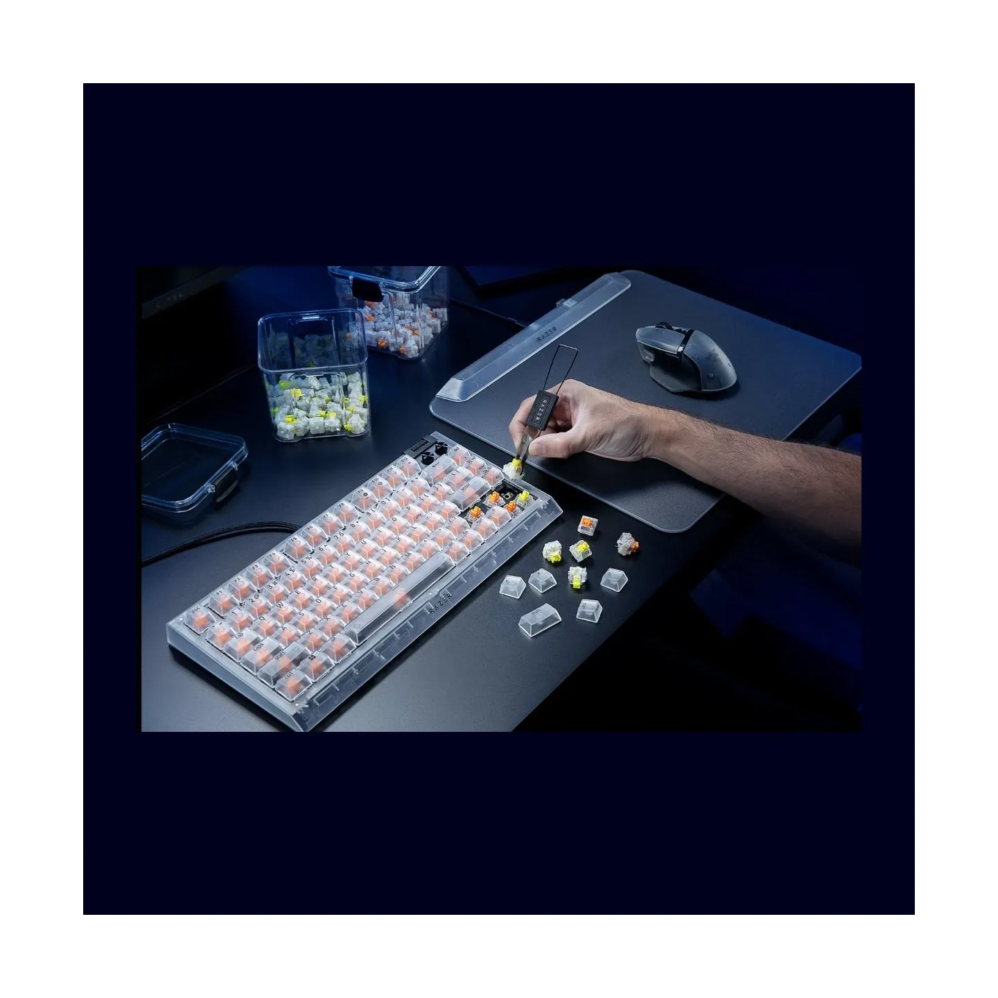 Razer Hot-swappable Mechanical Gaming Keyboard | BlackWidow V4 75% | Gaming Keyboard | Wired | US | Razer Mechanical Switches (T