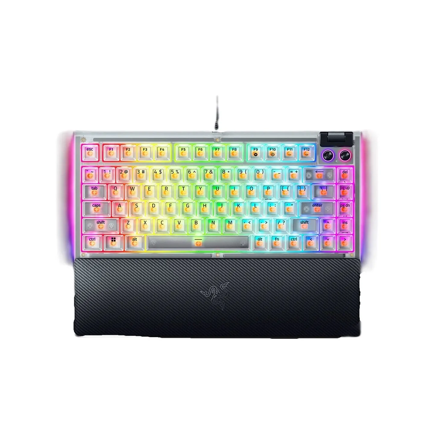 Razer Hot-swappable Mechanical Gaming Keyboard | BlackWidow V4 75% | Gaming Keyboard | Wired | US | Razer Mechanical Switches (T