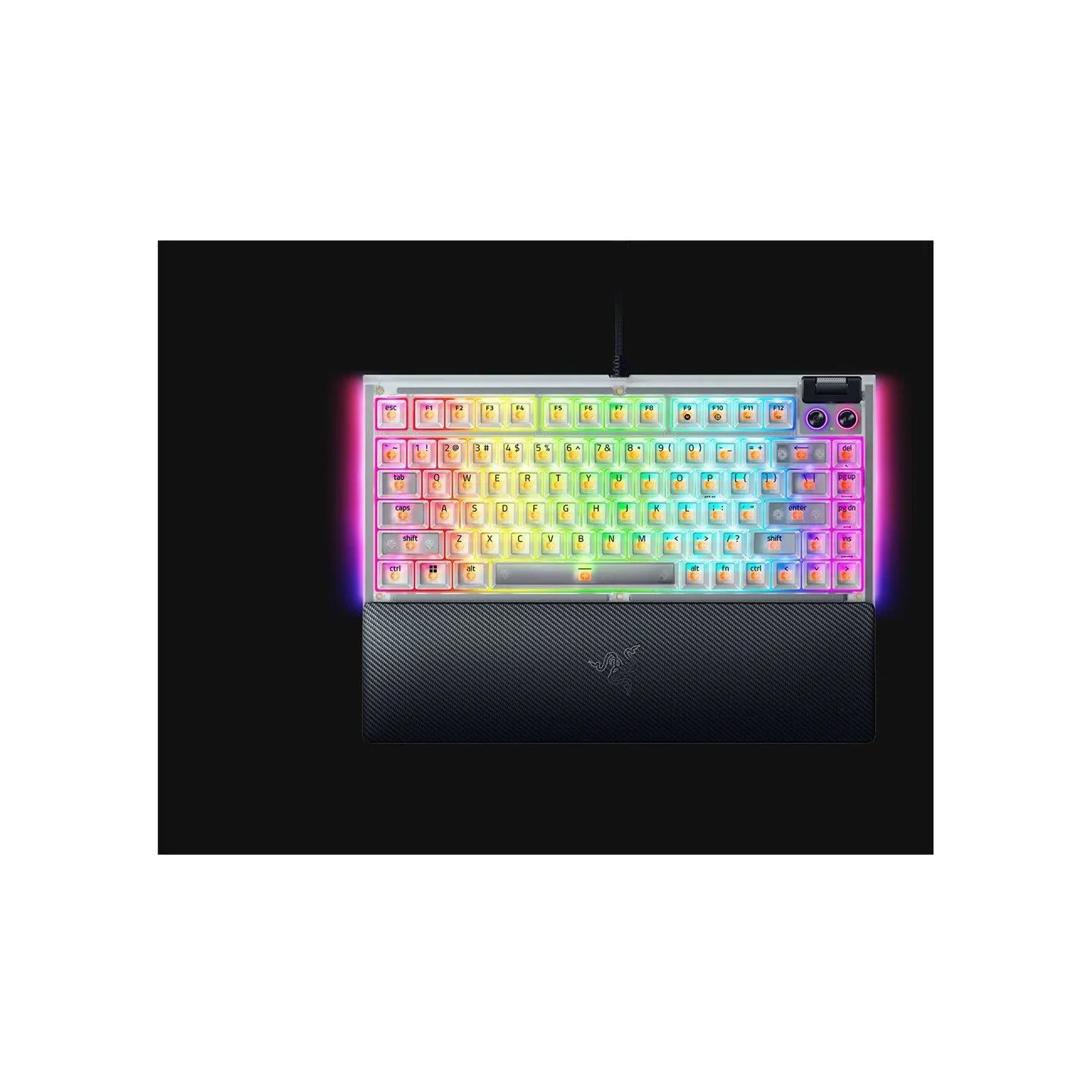 Razer Hot-swappable Mechanical Gaming Keyboard | BlackWidow V4 75% | Gaming Keyboard | Wired | US | Razer Mechanical Switches (T