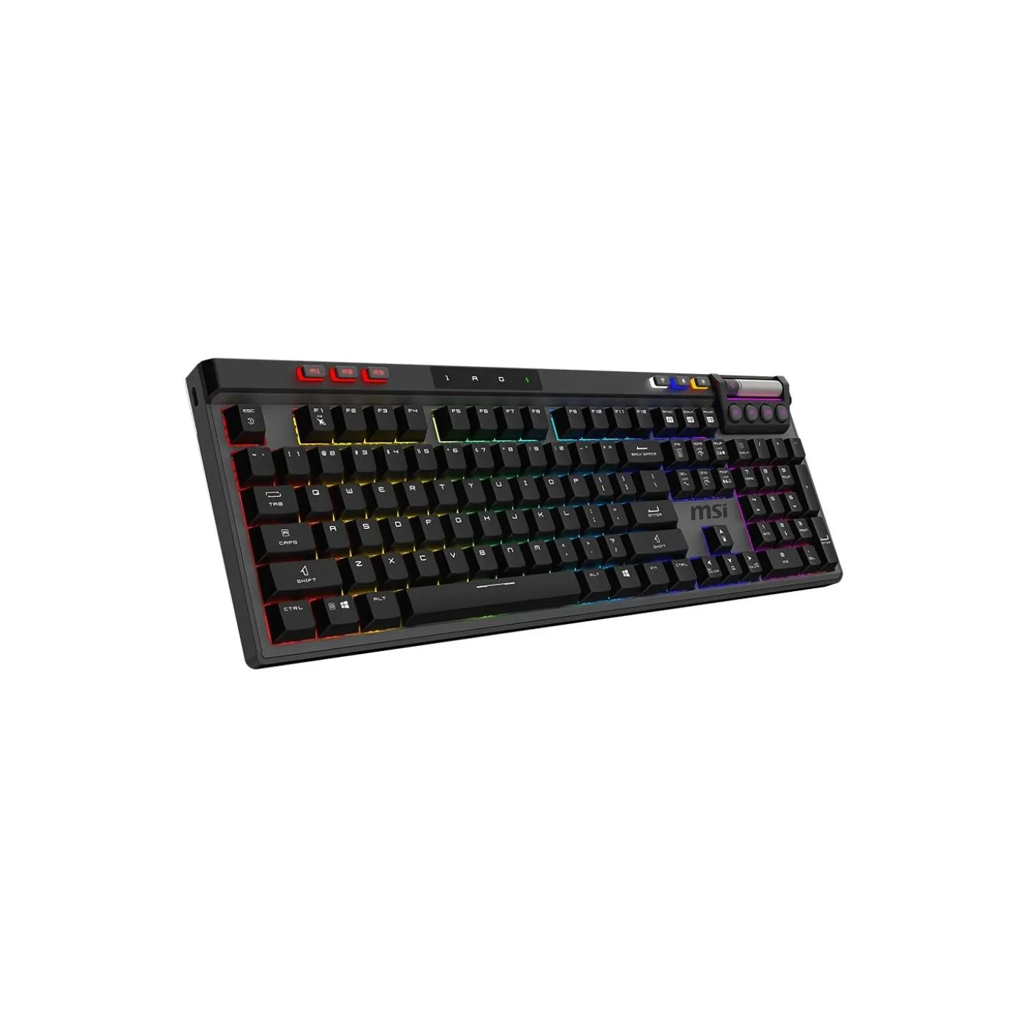 MSI STRIKE PRO WIRELESS | Gaming keyboard | Wireless | US | Kailh Midnight Pro Silent Tactile | Black
