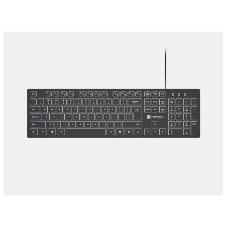 Natec | Herring Glow | Keyboard | Wired | US | Black