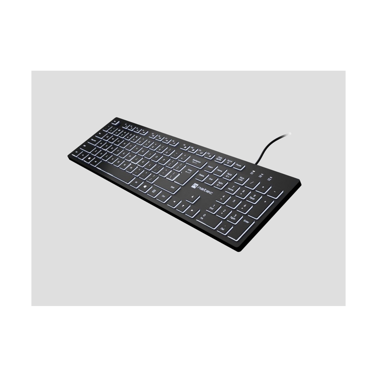 Natec | Herring Glow | Keyboard | Wired | US | Black