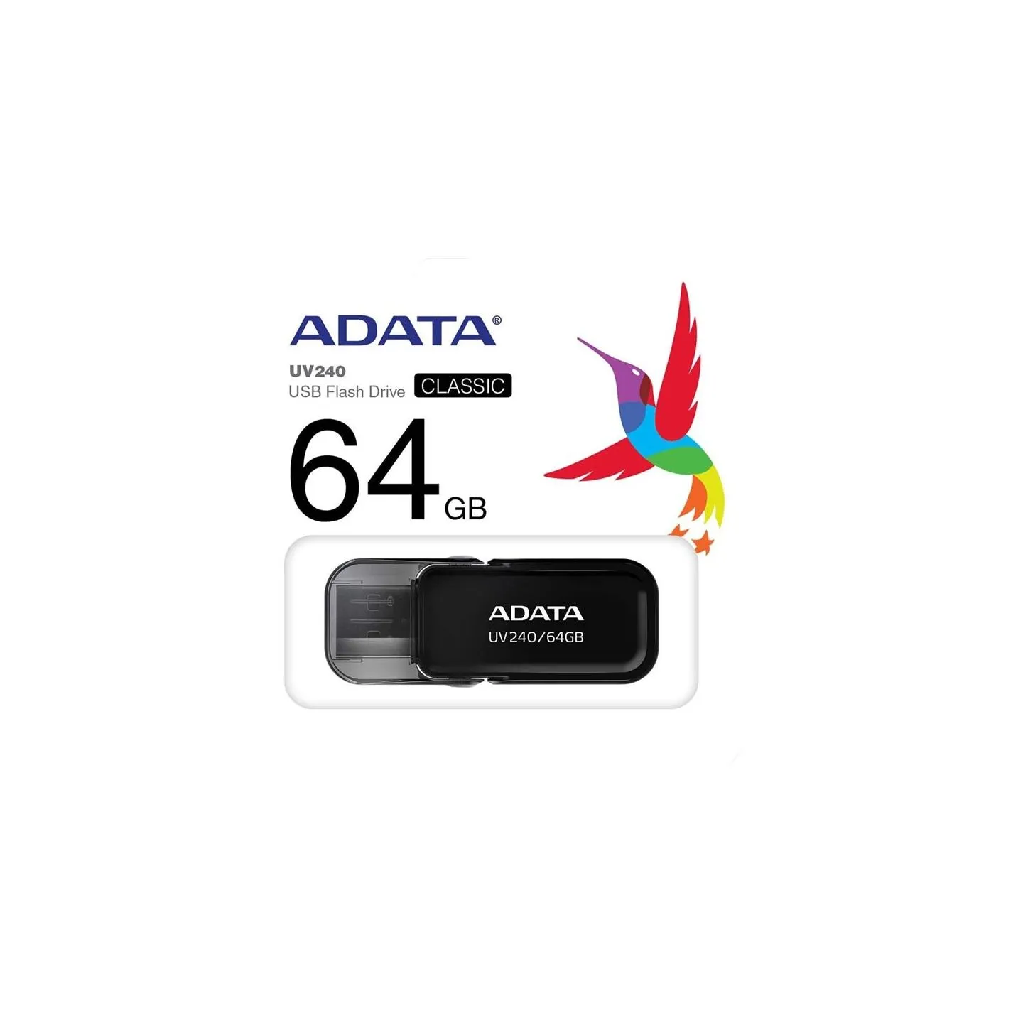 A-Data ADATA | DashDrive UV240 | 64 GB | USB 2.0 | Black