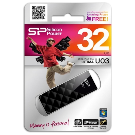 Silicon Power | Ultima U03 | 32 GB | USB 2.0 | Black