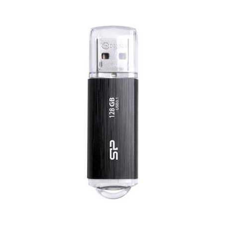 Silicon Power | USB 3.1 Flash Drive | Blaze B02 | 128 GB | USB 3.2 Gen 1/USB 3.1 Gen 1/USB 3.0/USB 2.0 | Black