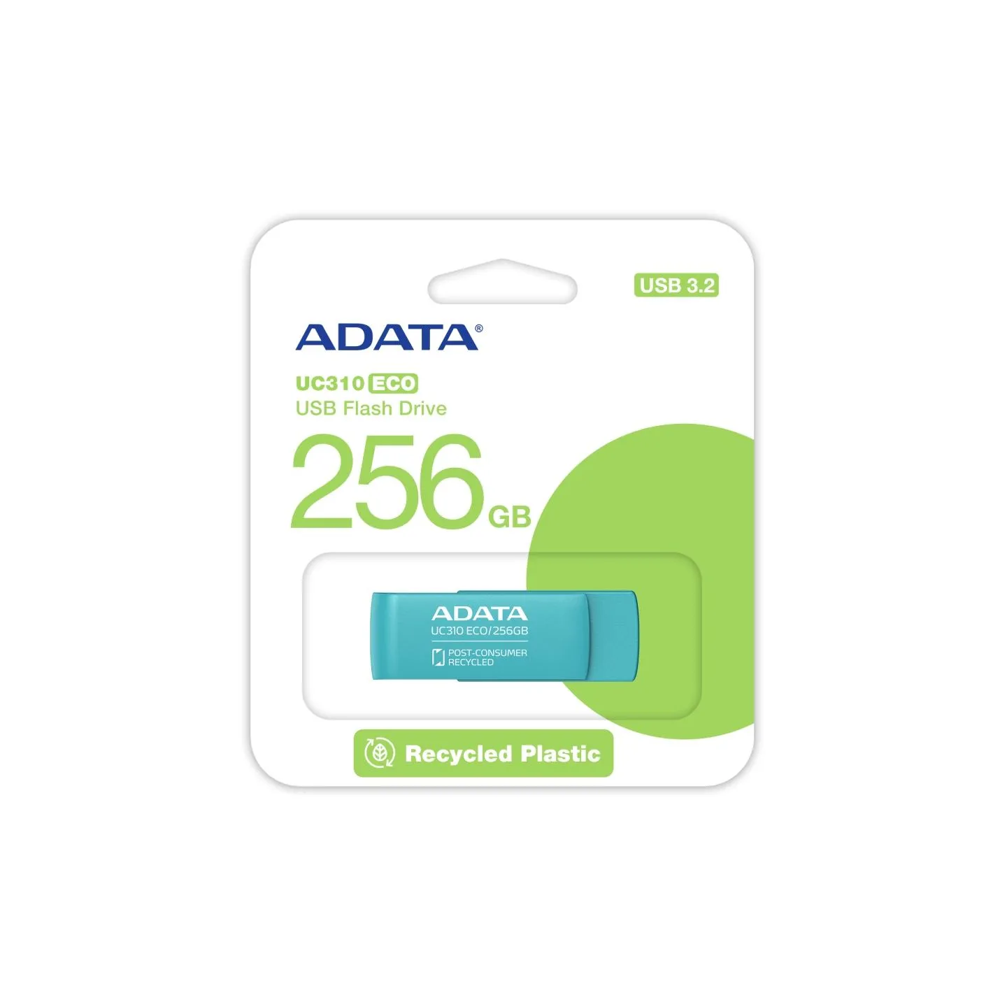 A-Data ADATA | USB Flash Drive | UC310 ECO | 256 GB | USB 3.2 Gen1 | Green