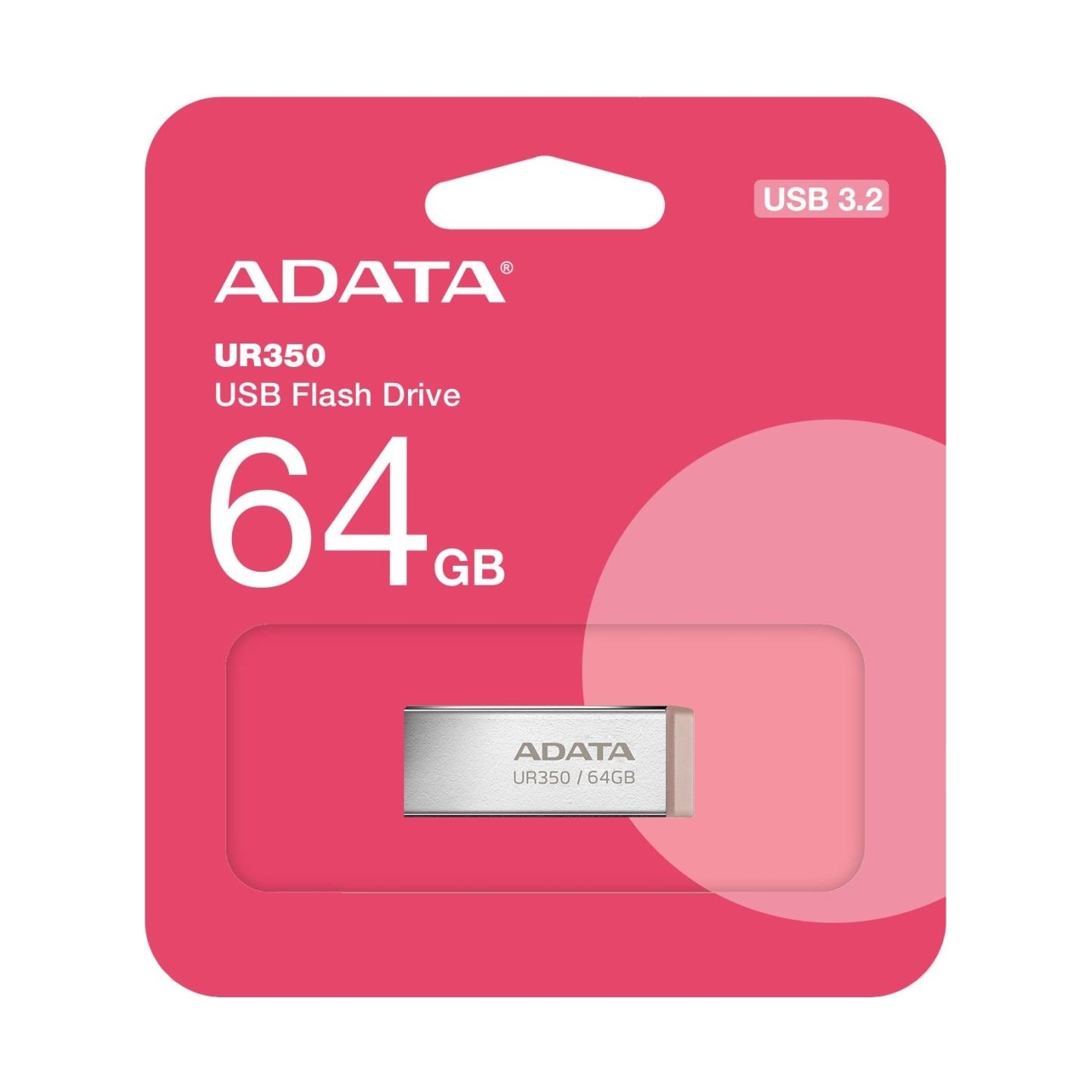 A-Data ADATA | USB Flash Drive | UR350 | 64 GB | USB 3.2 Gen1 | Brown