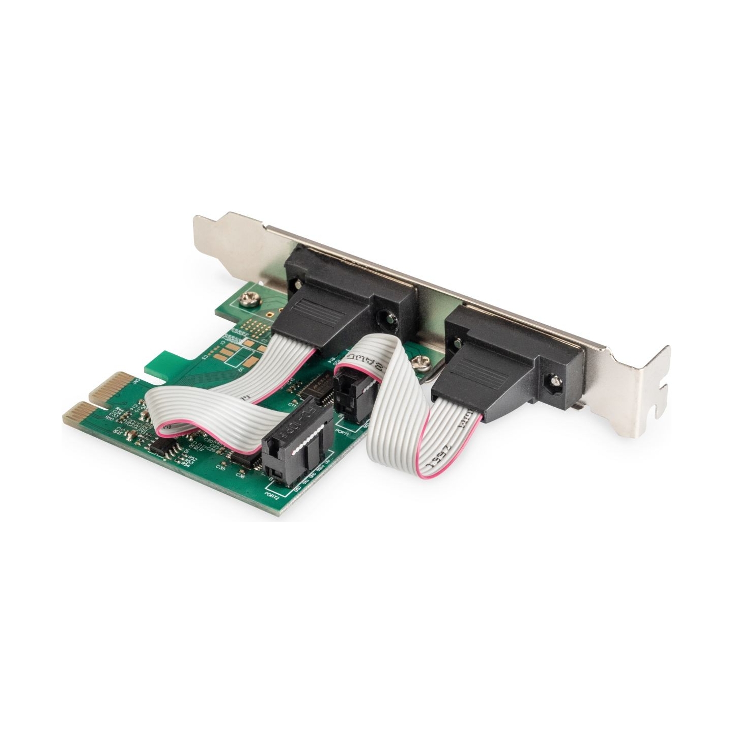 Digitus PCI Express RS232 Serial Port Expansion Card/Controller, 2xDB9, Chipset: ASIX99100