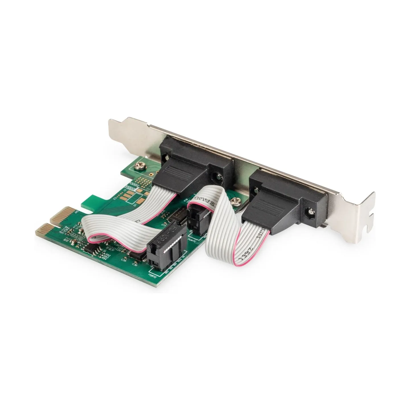 Digitus PCI Express RS232 Serial Port Expansion Card/Controller, 2xDB9, Chipset: ASIX99100