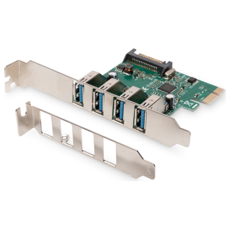 Digitus | USB 3.0, 4 Port, PCI Express Add-On card 4 Ports A/F External, VL805 chipset | DS-30221-1