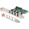 Digitus | USB 3.0, 4 Port, PCI Express Add-On card 4 Ports A/F External, VL805 chipset | DS-30221-1