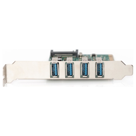 Digitus | USB 3.0, 4 Port, PCI Express Add-On card 4 Ports A/F External, VL805 chipset | DS-30221-1