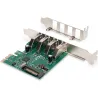 Digitus | USB 3.0, 4 Port, PCI Express Add-On card 4 Ports A/F External, VL805 chipset | DS-30221-1