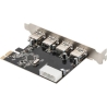 Digitus | USB 3.0, 4 Port, PCI Express Add-On card 4 Ports A/F External, VL805 chipset | DS-30221-1