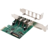 Digitus | USB 3.0, 4 Port, PCI Express Add-On card 4 Ports A/F External, VL805 chipset | DS-30221-1