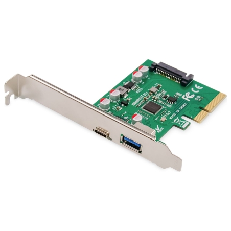 Digitus | PCIe card, USB-C 3.1 Gen 2, 10Gpbs, USB-A 3.1 | DS-30225