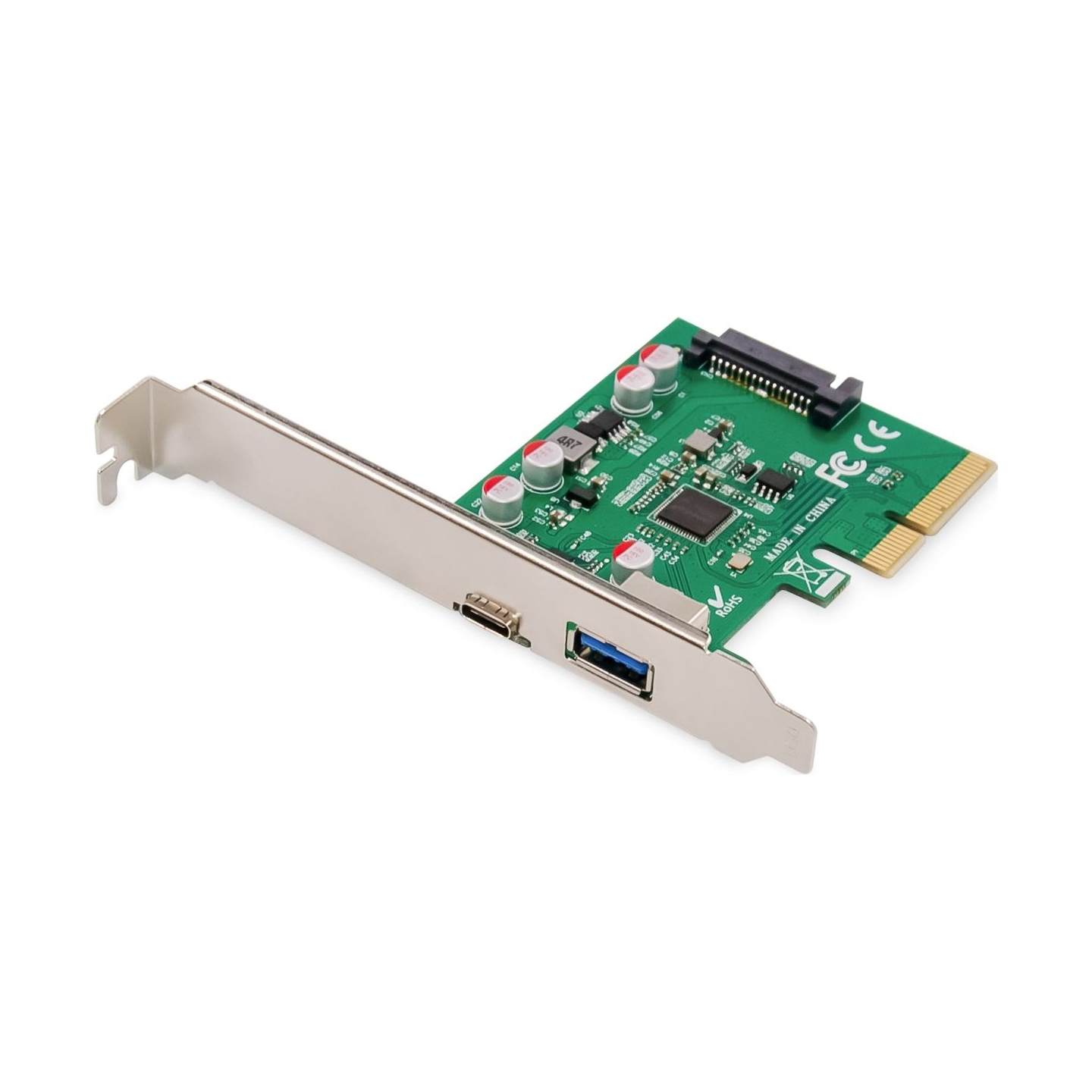 Digitus | PCIe card, USB-C 3.1 Gen 2, 10Gpbs, USB-A 3.1 | DS-30225