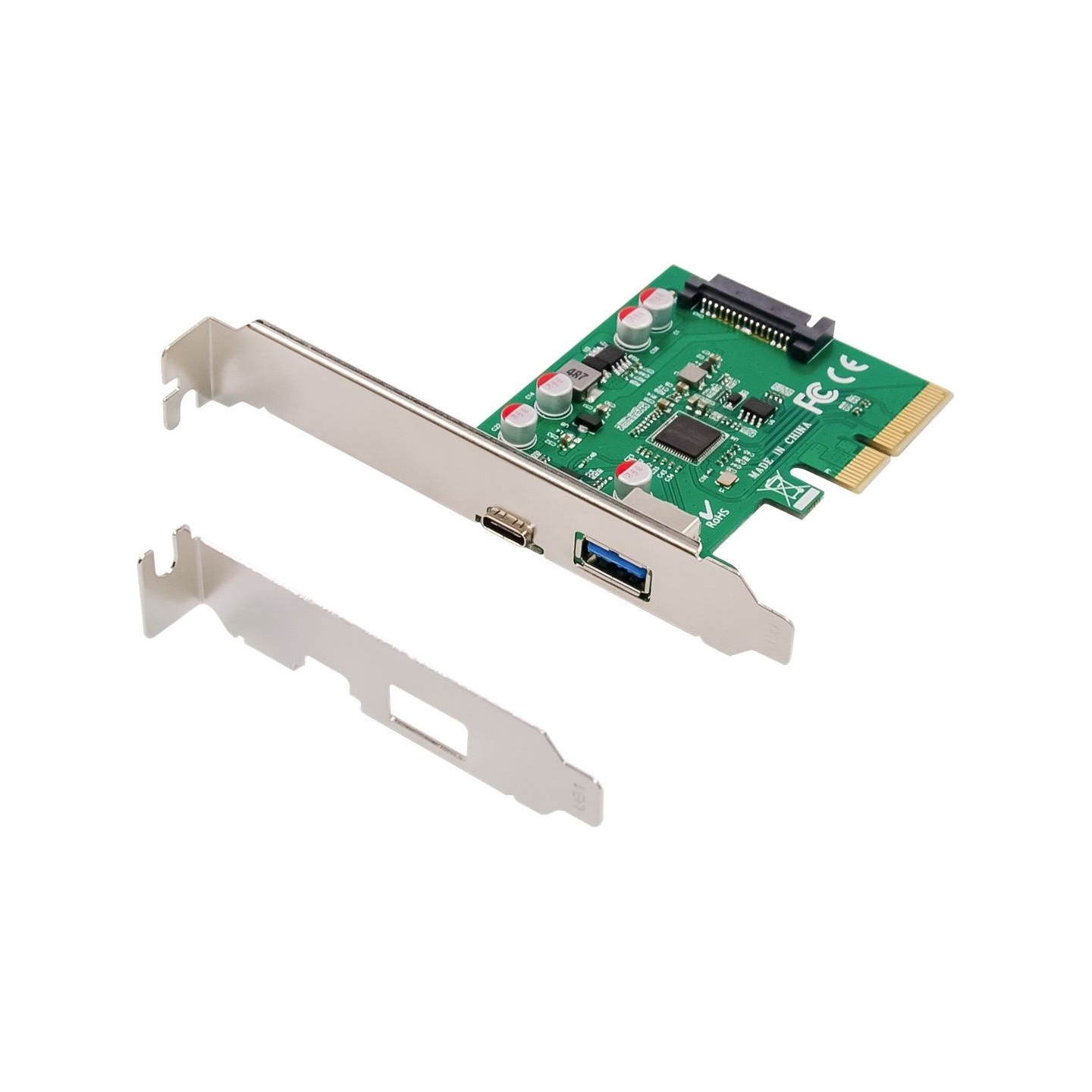 Digitus | PCIe card, USB-C 3.1 Gen 2, 10Gpbs, USB-A 3.1 | DS-30225