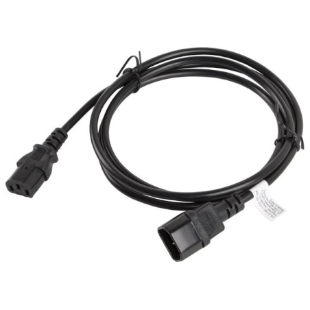 Lanberg | IEC 320 C13 to C14 Cable | CA-C13E-11CC-0018-BK