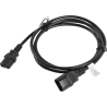Lanberg | IEC 320 C13 to C14 Cable | CA-C13E-11CC-0018-BK