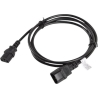 Lanberg | IEC 320 C13 to C14 Cable | CA-C13E-11CC-0018-BK