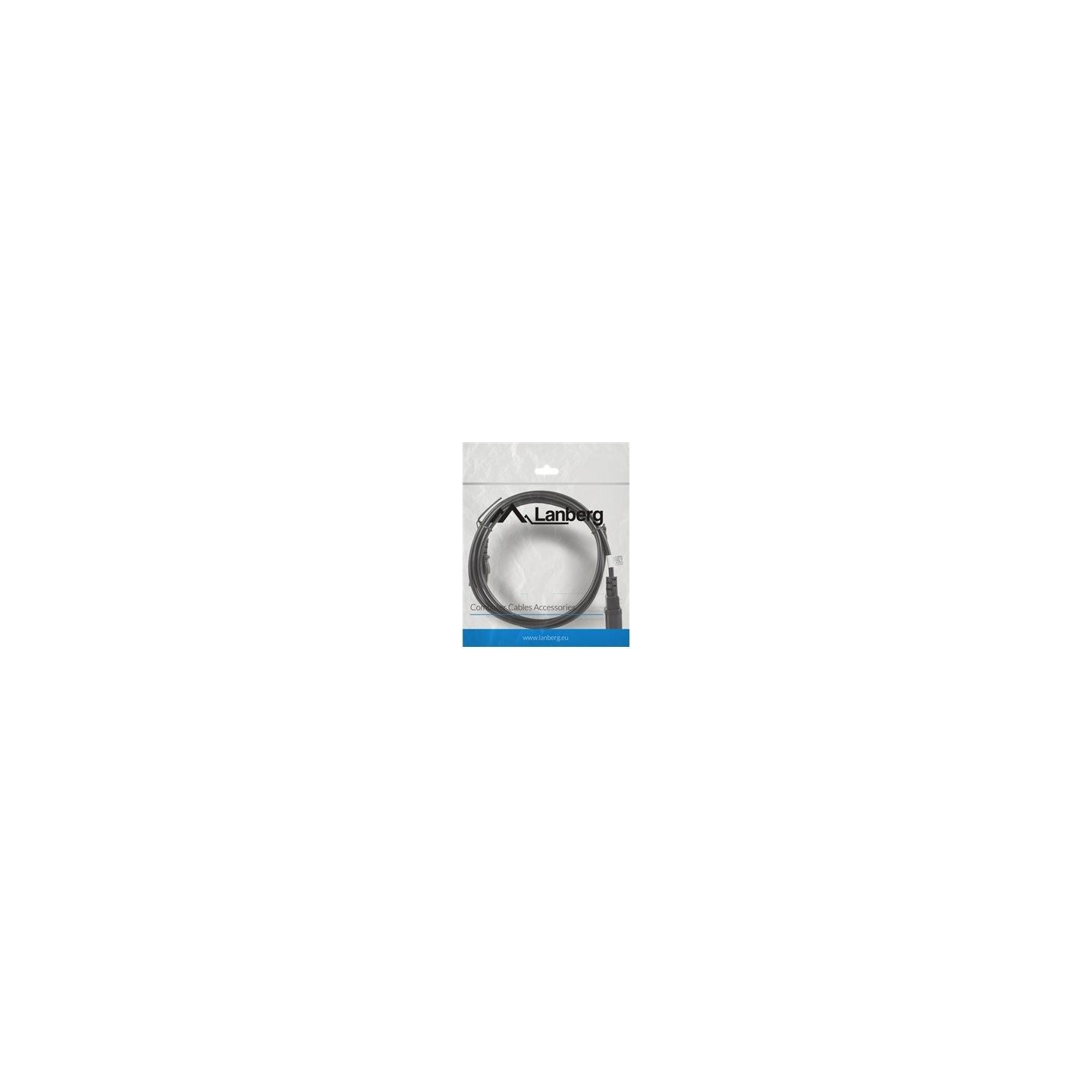 Lanberg | IEC 320 C13 to C14 Cable | CA-C13E-11CC-0018-BK