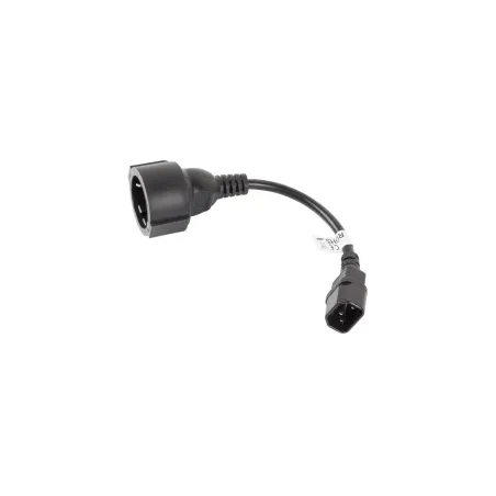Lanberg | IEC 320 C14 to Schuko Adapter Cable for UPS | CA-C14E-10CC-0018-BK