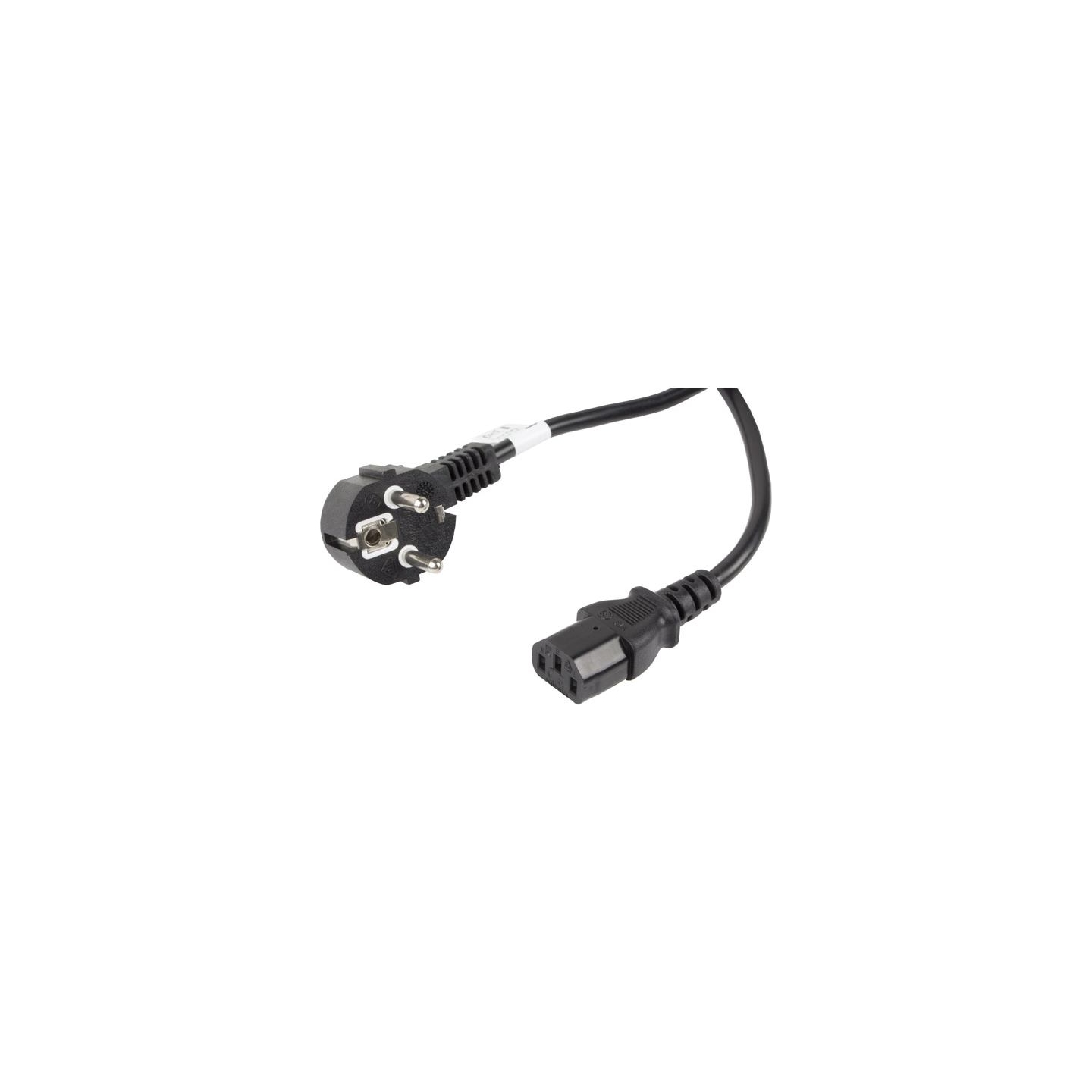 Lanberg | CEE 7/7 to IEC 320 C13 Power Cord | CA-C13C-11CC-0100-BK